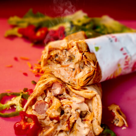 Small Chicken Shawarma With One Sausage